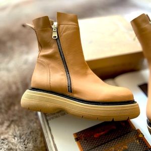 Free People Mara Zip Moto Boots